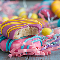 Easter Cookie Dough Fat Bombs #sugarfree #lowcarb #keto #dairyfree #sugarfree #grainfree #eggfree